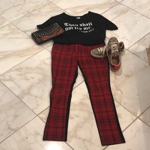 Red and Black Pants Size XL